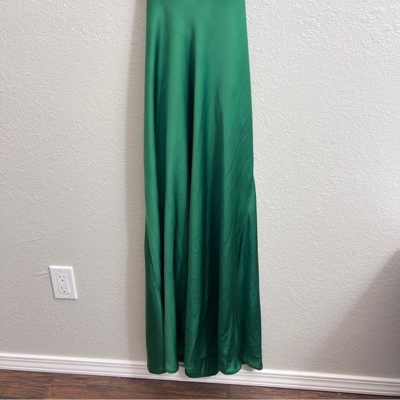 TUCKERNUCK A.L.C Blakey Cut out Satin Dress in green size 12 - Picture 10 of 15